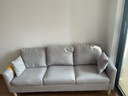 岸茂沙发小户型客厅现代简约布艺可拆洗家用卧室出租房三人网红小沙发 浅灰色【80%顾客选择】 173cm 三人位【海绵款】现货福利 实拍图