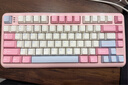 瓦尔基里（VALKYRIE）VK75 客制化机械键盘 三模2.4G/有线/蓝牙 全键热插拔 VK75-幻粉 实拍图