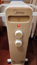 美的（Midea）【金缕衣】取暖器家用/电暖器/电暖气/加湿烘衣/13片全屋取暖器/节能电热油汀取暖器NY2213-18GW 实拍图