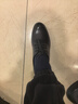 意尔康男鞋圆头商务正装鞋春秋单鞋系带皮鞋德比婚鞋 53449W 黑色 39 实拍图