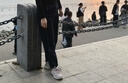 逸阳高腰直筒牛仔裤秋冬新款宽松显瘦原色烟管裤 秋款-黑色 29 /二尺二 实拍图