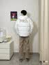 adidas 600蓬保暖连帽鸭绒羽绒服夹克外套男女秋冬阿迪达斯轻运动   黑色(推荐选大一码)   XXS 实拍图