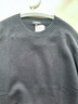 优衣库男装女装柔软绵羊毛圆领针织衫/长袖毛衣毛衫478541 69 藏青色 2XL /185/112C 实拍图