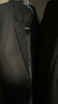 罗蒙（ROMON）西服套装男士小西装外套职业正装修身休闲伴郎服 黑色2XL 实拍图