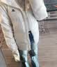 adidas时尚休闲户外保暖鸭绒羽绒服男女同款秋冬阿迪达斯轻运动   白色(推荐选大一码)   L 实拍图