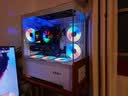 AOCCG393W白色 游戏电脑台式海景房主机箱 双面玻璃/MATX主板/360水冷/9风扇位/上下分仓 实拍图
