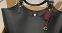 蔻驰（COACH）经典标志DAY 暗扣托特包单肩包大容量复古斜挎包早秋女包 B4/黑色 实拍图
