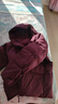 优衣库女装无缝羽绒连帽外套/外套夹克478577 18 暗红色 2XL /165/100B 实拍图