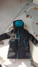 雪中飞【蓄热】童装儿童羽绒服男童女童纯色中大童拼接羽绒服黑色110cm 实拍图