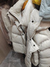 坦博尔羽绒服女短款可脱卸围巾领泡芙保暖女士外套530338Z 知春米 155  实拍图