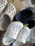 卡骆驰（CROCS）洞洞鞋贝雅男鞋女鞋轻便耐磨一脚蹬拖鞋休闲鞋|10126 白-100 37 /38(230mm) 实拍图