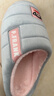 大嘴猴（paul frank）棉拖鞋女士秋冬季室内家居拖鞋毛绒保暖厚底棉鞋女款浅灰250PF607 实拍图