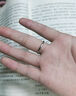 BJYLS999足银莫比乌斯戒指女素圈简约开口可调节指环男纯银食指戒尾戒 S999足银莫比乌斯戒指 实拍图