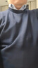雅戈尔（YOUNGOR）羊毛衫男全绵羊毛羊毛衫舒适暖和厚度适中温暖舒适可内搭翻领衬衫 VYQW639994FYA藏青 XL 110cm 实拍图