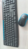 罗技（Logitech）MK275 键鼠套装 无线键鼠套装 办公键鼠套装 全尺寸 商务键鼠套装 带无线2.4G接收器 黑蓝色 实拍图