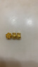 金小貅黄金转运珠女足金999福袋吊坠3D硬金钱袋路路通送女友礼物宝宝金 0.29-0.31g,福袋转运珠 实拍图