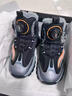 李宁热男童雪地靴2025新款冬季加绒保暖儿童大棉鞋加厚防滑耐磨棉靴鞋子 灰绿主图款加绒 37 码 实拍图