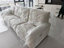 芝华仕头等舱云朵30202猫抓布艺电动功能沙发白3.45m简约奶油小户型客厅 实拍图