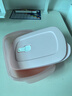 特百惠（Tupperware）长方饭盒1L可微波加热学生上班族午餐饭盒便携密封便当盒 柔蜜粉 实拍图