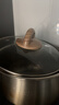 双枪奶锅316L不锈钢婴儿宝宝辅食小奶锅汤锅雪平蒸锅加厚 20cm 实拍图
