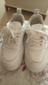 回力小白鞋女轻盈舒适软底板鞋女学生休闲百搭运动增高鞋女 白色 37 实拍图