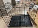 欢刻狗笼宠物笼子大中小型犬带厕所便携折叠笼子狗猫咪鸡兔折叠笼具子 黑色70*50*60【25斤内】限小体格 实拍图