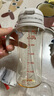 贝亲（Pigeon）自然成长翻盖直饮吸管 大童奶瓶330ml 经典款 18月+  AA278 实拍图