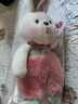 威尔通（WELTSTON）毛绒玩具布娃娃抱枕安抚玩偶儿童生日圣诞节礼物女生小白兔子公仔 实拍图