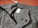 伯希和（Pelliot）【风盾】冲锋软壳裤女冬季保暖抓绒裤防风高弹长裤男125107018灰M 实拍图