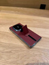 皮皮壳【腕带防摔款】适用华为MateX7折叠屏新款腕带真皮全包翻盖手机壳华为X7磁吸防摔商务瑞红色保护套 实拍图