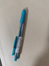 斑马牌（ZEBRA）JJ15 按动中性笔 签字笔 0.5mm子弹头啫喱笔水笔 彩色学生考试笔 蓝绿色 单支装 实拍图