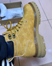 海澜之家HLA情侣靴复古潮流大黄靴男舒适秋冬马丁靴子男 T249土黄色38 实拍图