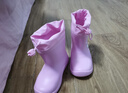 牧萌儿童雨鞋男童女童防水立体宝宝防滑耐磨卡通雨靴 粉色美人鱼 15码 实拍图