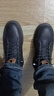 海澜之家HLA男鞋秋冬款休闲皮鞋子男士板鞋HAAXXM4DBF453 黑色短绒款42 实拍图