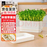 九千谷育苗盆芽苗菜盘种植发芽盆发豆芽神器黄绿豆芽无土栽培水培盘3901 实拍图