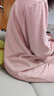 红豆居家女士220g双面纯棉精梳紧密赛络纺睡衣女家居服 微粉色 L 实拍图