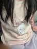 猫人儿童睡衣女童春秋款纯棉小孩长袖中大童家居服套装 花花白兔 160 实拍图