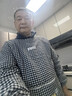 诗佩琪（SVORIAHI）围裙厨房连袖长袖工作服罩衣成人做饭反穿衣男女炒菜围腰薄款 黑色（小猫格子长袖罩衣） 1件 实拍图