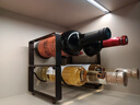 康之润（KANGZHIRUN）创意欧式红酒架摆件现代简约简易葡萄酒瓶架子酒柜装饰品摆件 双层两瓶款 实拍图
