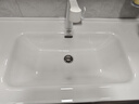 波彼（BOBI）台盆陶瓷一体盆洗手盆单盆阳台浴室柜卫生间半嵌入洗脸面盆池定制 【101*51CM】盆+弹跳下水+防臭管 实拍图