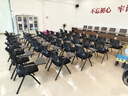 海艾珈培训椅带板折叠椅办公椅洽谈椅会议椅可折叠学习椅 带桌板 实拍图