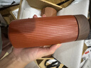 DICAZEE德国商标紫砂保温杯泡茶养生茶杯水杯送领导长辈生日礼物送老师 红色【紫砂内胆】送茶隔280ml 实拍图