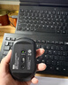 联想（Lenovo） 无线蓝牙双模鼠标 便携办公鼠标 人体工程学设计 适用台式机一体机笔记本平板 Howard黑色 实拍图