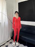 莫代尔女士保暖内衣女加绒发热毛圈绒2025秋冬新款防寒打底秋衣秋裤套装 大红：厚款（保暖毛圈绒） 均码 建议80-140斤 实拍图