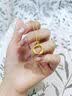 中国黄金（CHINA GOLD）莫比乌斯环黄金吊坠女足金锁骨项链爱无止境情人节礼物送女友老婆 【今/次日达】玫瑰礼盒+吊坠约0.3g【赠银镀金链】 实拍图