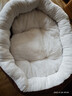 【京东快递】猫咪保暖加厚椭圆窝封闭式宠物窝小型犬狗窝猫咪窝 奶茶色 M45*60（18斤内） 实拍图