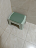 好尔凳子家用板登卧室换鞋凳防滑塑料小凳子脚踏矮凳中号浅绿色1个 实拍图