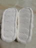 利达妮（TZLDN）包跟棉拖鞋女秋冬季2025新款孕妇月子鞋室内家居防滑保暖毛绒棉鞋 白色【可爱饭团】 38-39 【适合37-38】 实拍图