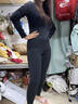 曼妮芬【舒暖】曼妮芬抗菌保暖内衣男士套装女含羊毛本命年红情侣秋衣裤 黑色【女款-无痕圆领】 （含羊毛） XL 女士170 套装 实拍图