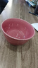马卡龙色系陶瓷碗奶油色高颜值家用釉下彩餐具ins新款饭碗甜品碗 1个装【4.5英寸碗】樱桃红 实拍图
